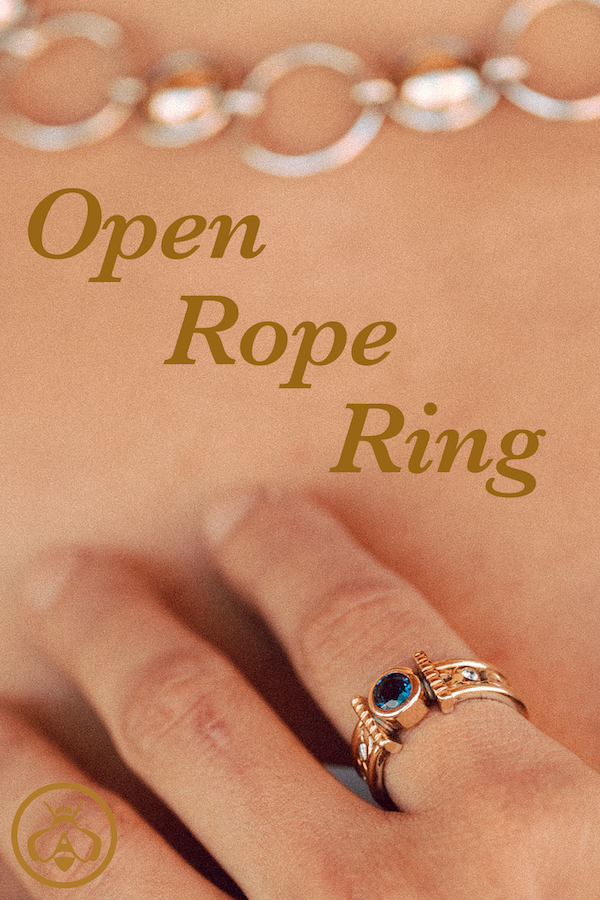 Our Open Rope Ring design is the ideal engagement ring for active lifestyles — with a low-set bezel mount, that won't hamper you but still allows your stone to shine.